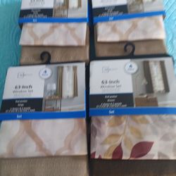 Brand New Curtains And Sheers ( 5 Sets)