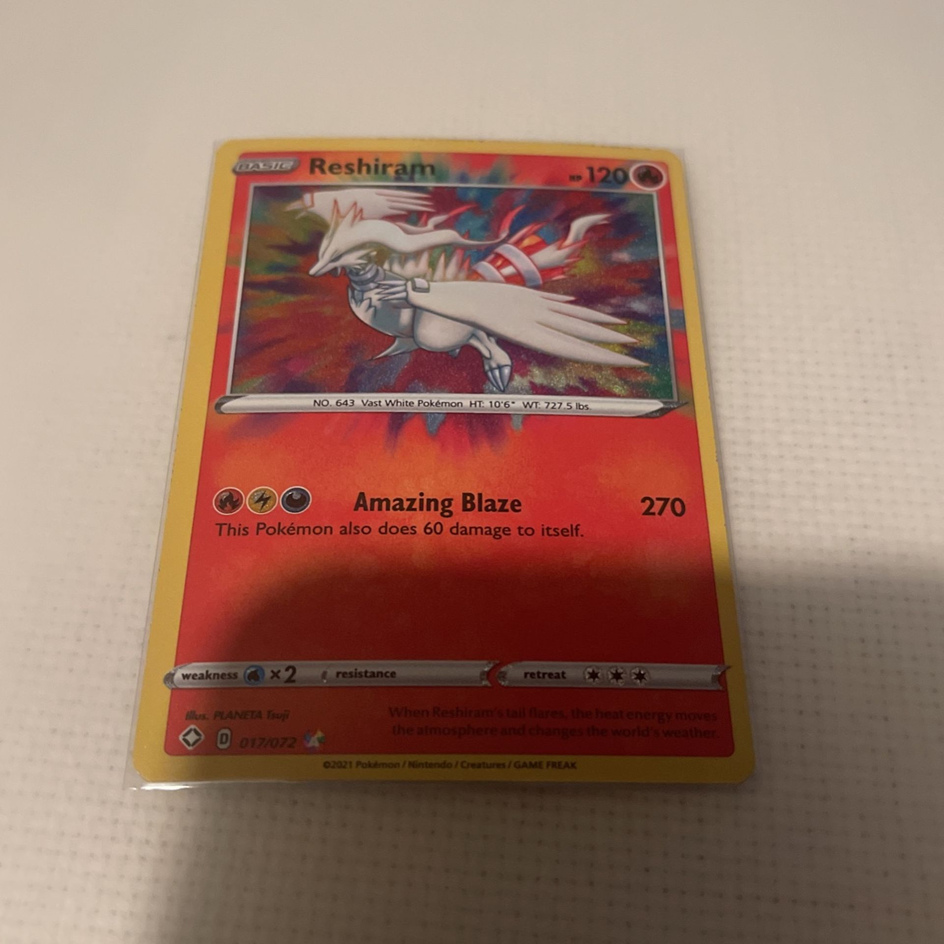 Pokémon Reshiram 17/72