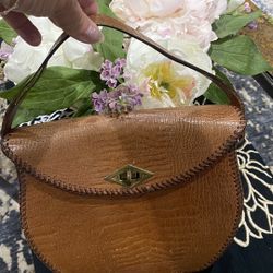 Vintage 1940's 1950s Alligator Head Purse Clutch...OBO 