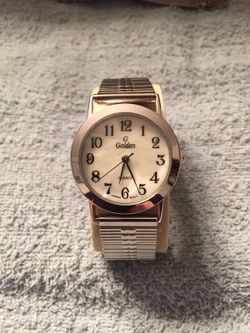 Golden Silver Tone Watch and band
