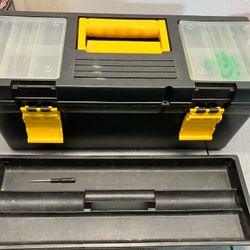 Plastic Tool Box With Removable Tray