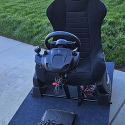 Racing simulator setup