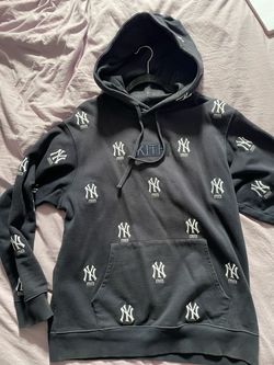 Size large men’s Kith x New York Yankees Allover Embroidered Hoodie