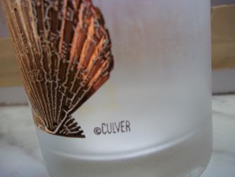 Vintage Frosted Glasses by Culver