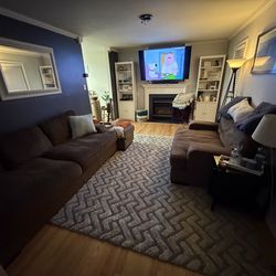 Couch set with ottoman