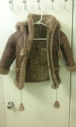 Kids Leather Coat