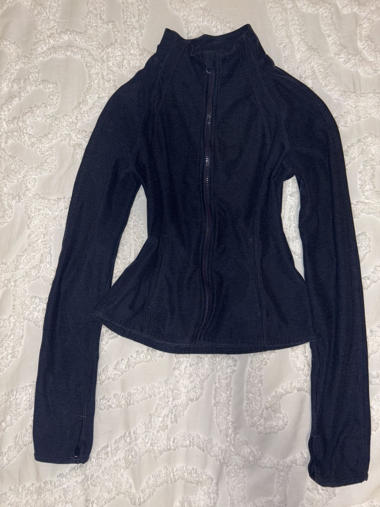 Cropped Navy Blue BBL Jacket