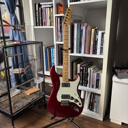 Fender Blacktop Stratocaster Candy Apple Red HH Electric Guitar NO MAGA