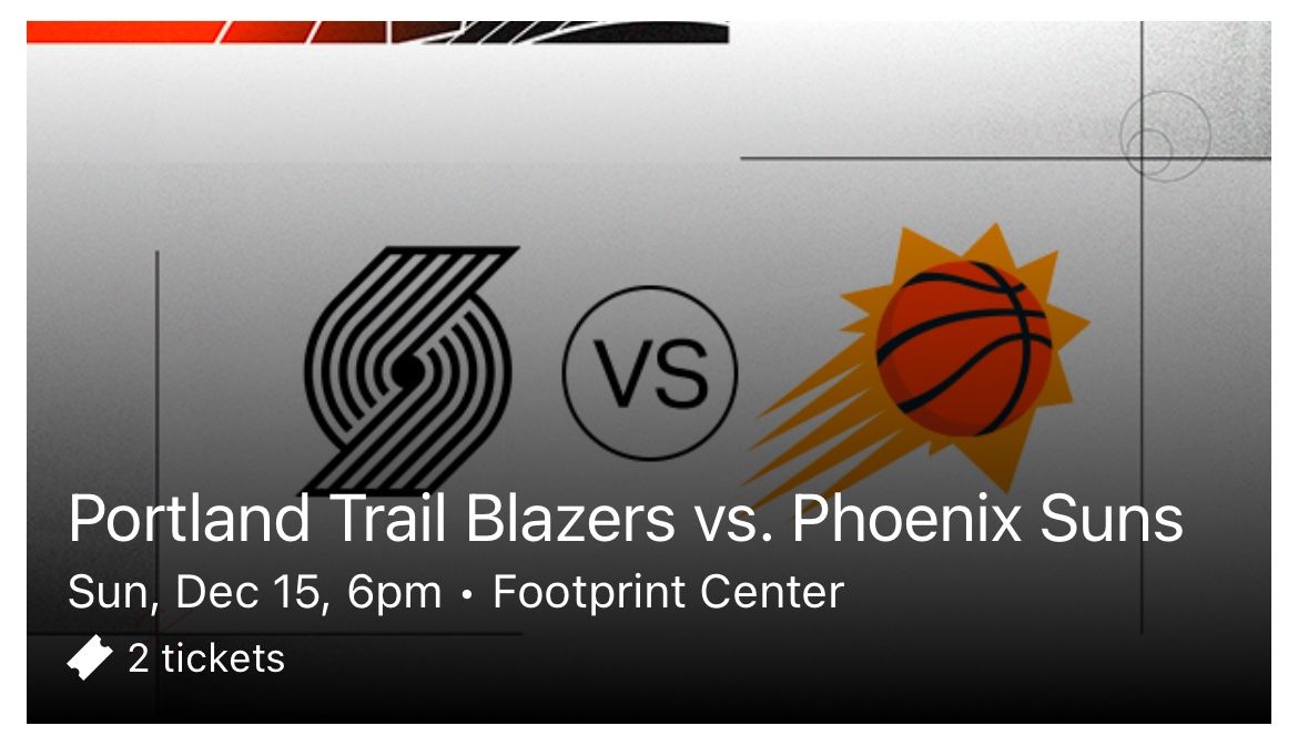 Trail Blazers Vs Phoenix Suns