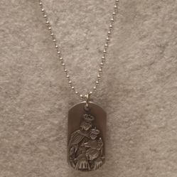 Religious Figure Necklace 