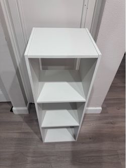 White 3 Shelf Bookcase Storage Organizer 12x11.5x36