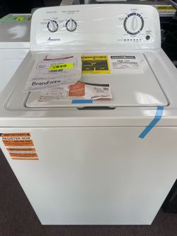 Amana 3.5 cu ft Agitator Top Load washer white- 1 year warranty