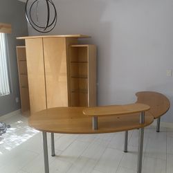 Matching Desk And Entertainment Center