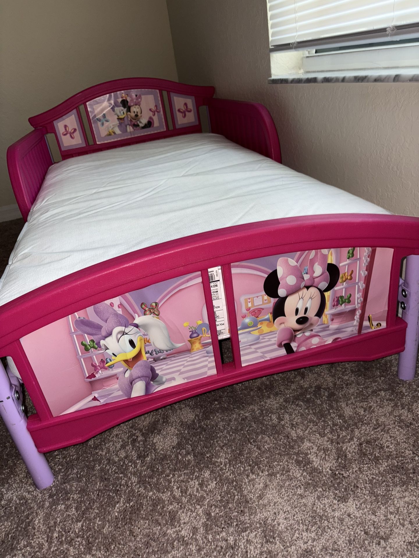 Minnie Mouse Toddler Bed And Mattress