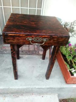 Custom end table with drawer