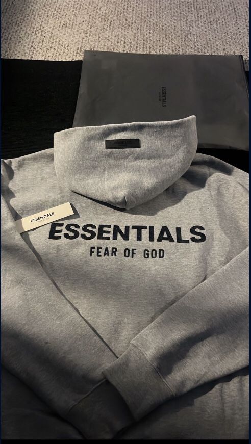 Dark oat essentials hoodie
