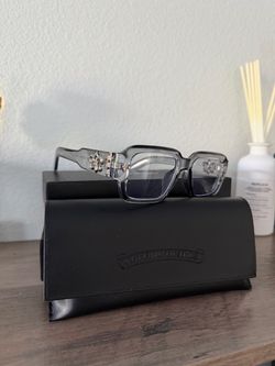 Chrome Hearts Clear Frame Glasses with Case