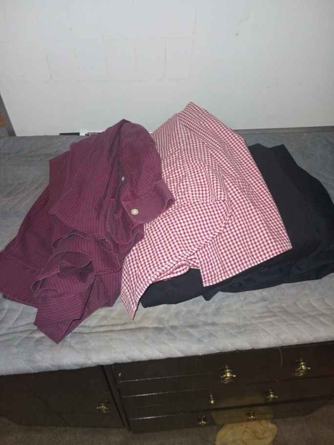 Dress Pants And Shirts Lot