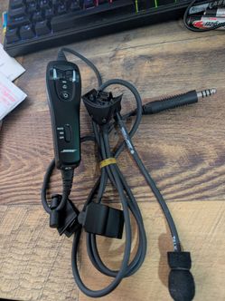 Bose A20 Aviation Headset Cable - Single U174 Plug (Non-Bluetooth)