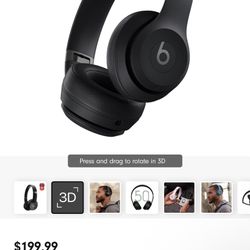 Beats Solo 4 Bluetooth Wireless On-Ear Headphones - Matte Black