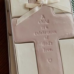 Ceramic Cross Keepaake