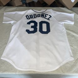 Magglio Ordonez Detroit Tigers Majestic Jersey White Sewn Euc Men Large 6400 usa