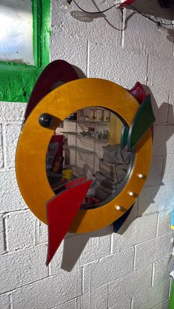 Colorful Round Decorative Wall Mirror