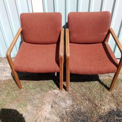 Pair Of Vintage Lounge Chairs 