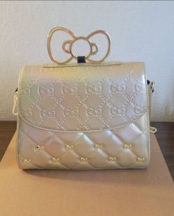 HELLO KITTY  KITTY 50TH ANNIVERSARY LOUNGEFLY CROSSBODY BAG