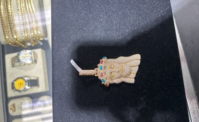 Jesus Face With Crown