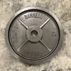 Barbell Plate 45lb Weight 