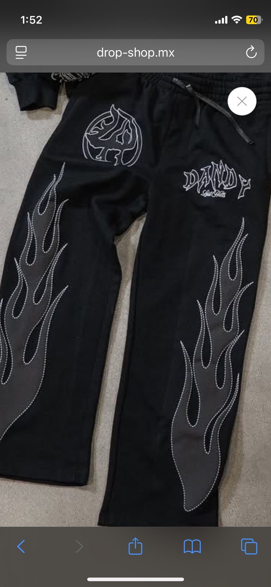 NEW Dandy Hats x lost hills, Dandy Burning Hills Pants size L