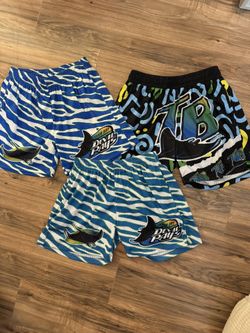 Retro style Tampa bay rays fashion shorts