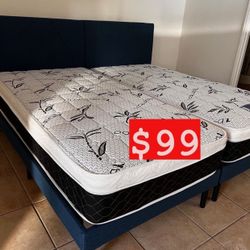 Twin Size Pillow Top Bamboo Brand Mattress New