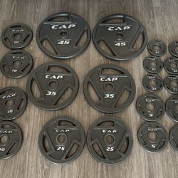 Olympic Weight Plates - CAP Barbell - 285 lbs Total - $260 OBO 