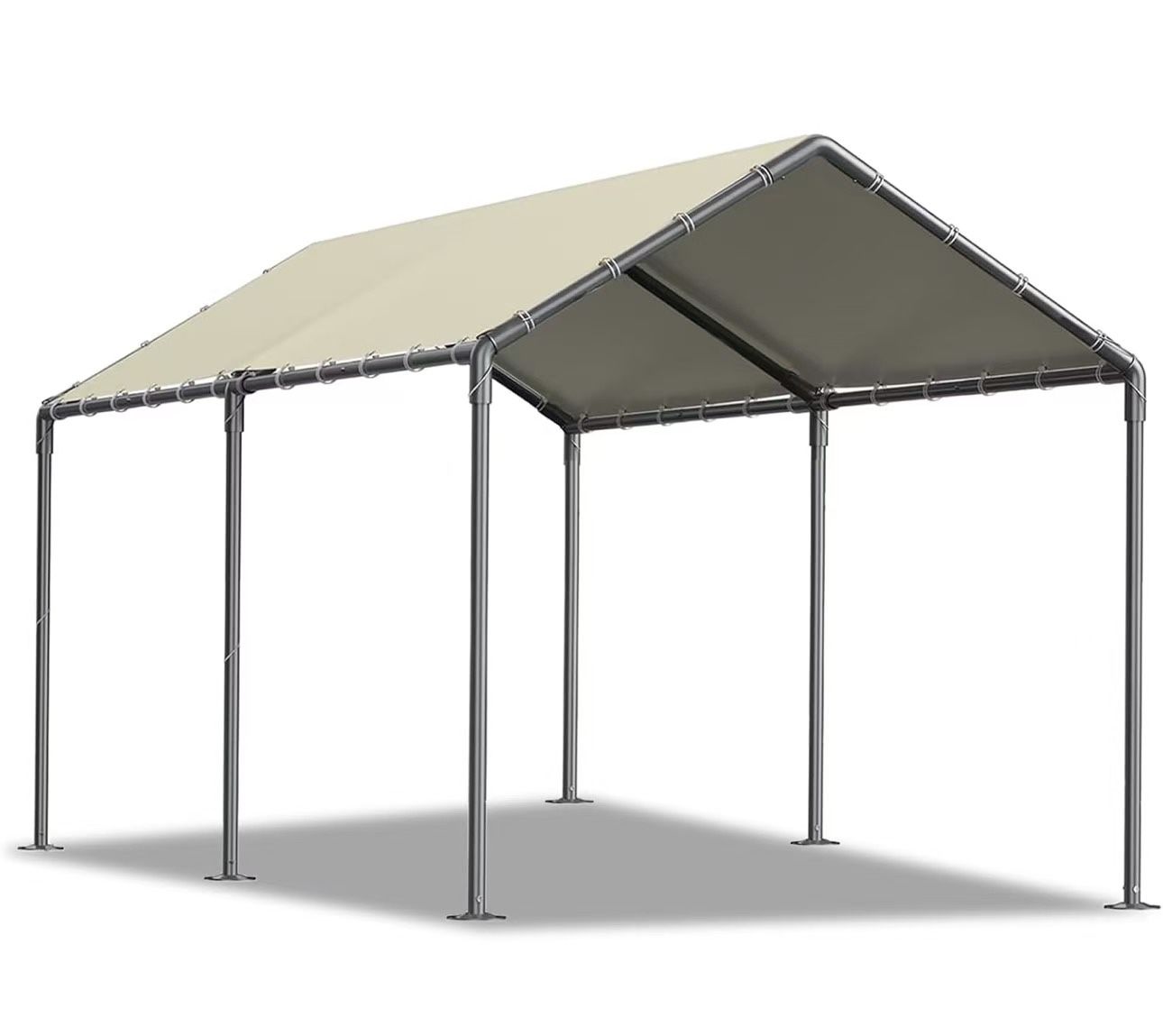 Carport 10x20ft Heavy Duty Car Tent, Portable Garage beige $80