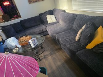 Large Blue Sectional