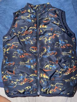 Boys Dinosaur Puffer Vest