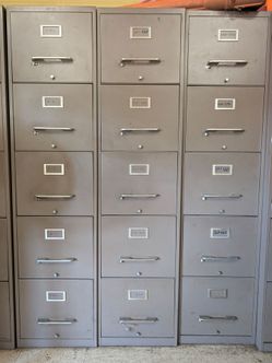 5 DRAWER FILE CABINETS - $20 EACH