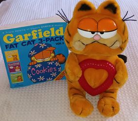 Garfield Plush & Big Book $20