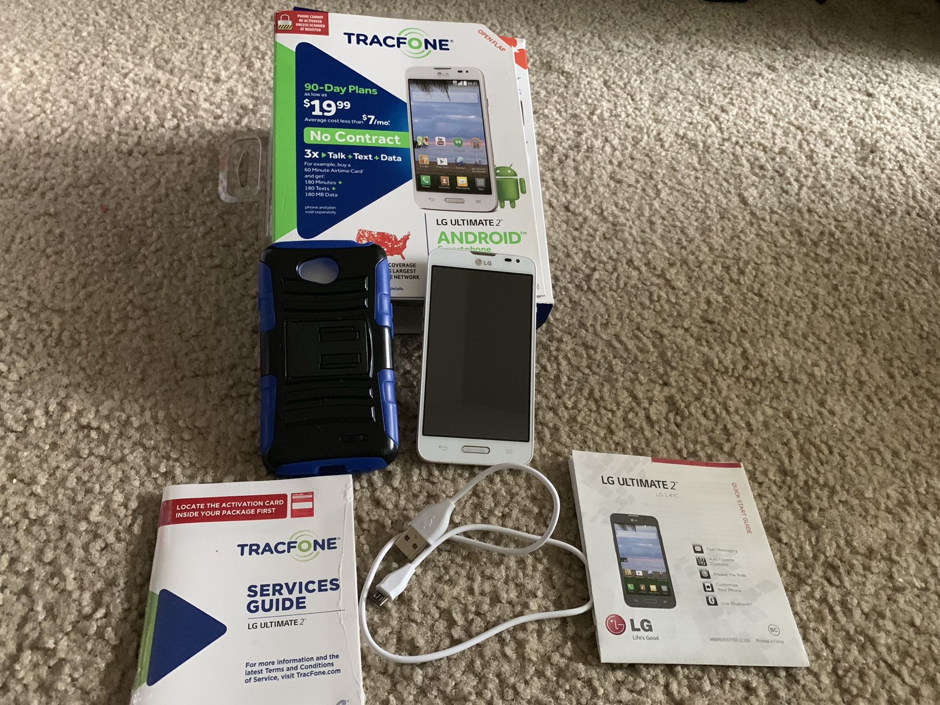 Like New TRACFONE LG Ultimate 2 ANDROID