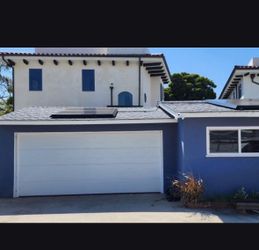 Used flush steel back garage door