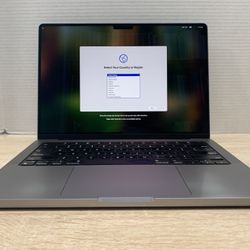 $720, 2021 14” MacBook Pro, M1 PRO/512GB/16GB RAM, $2125 original retail