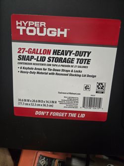 27 gallon totes with lids