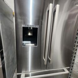 Bosch 3-Door Counter-Depth Refrigerator in stunning black stainless steel. 