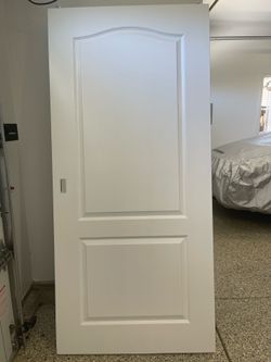 Interior wood door for closet