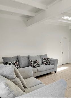 Gray Living Room Sofa Set