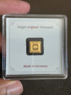 Geiger Original 0.5g 999.9 Fine Gold Bar