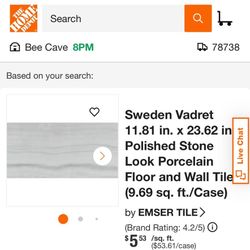 6 Boxes Porcelain Tile 