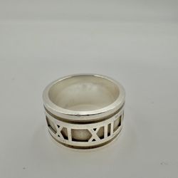Authentic Tiffany Atlas Staring Silver 925 Ring NOT Supreme Stussy